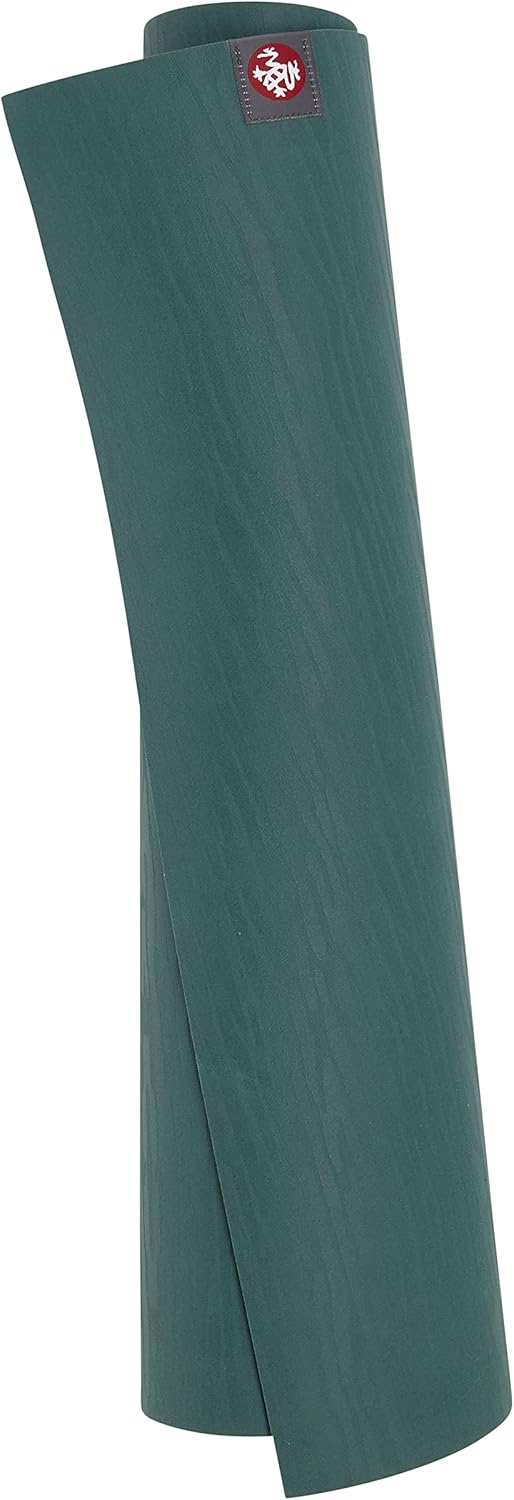 Manduka eKOLite Yoga Mat 71" - 4mm | Natural Rubber | Eco-Friendly | Soft Textured Surface | Natural Next-to-Skin Feel | 71 x 26 inches | Charcoal Grey