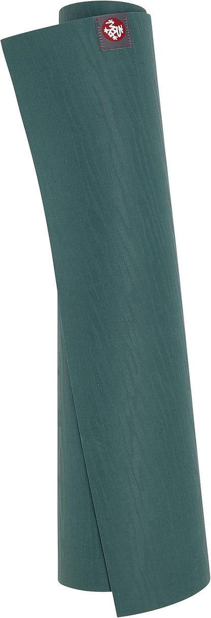 Manduka eKOLite Yoga Mat 71" - 4mm | Natural Rubber | Eco-Friendly | Soft Textured Surface | Natural Next-to-Skin Feel | 71 x 26 inches | Charcoal Grey