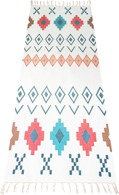 Cifupy Handmade Organic Yoga Mat made with Organic Cotton Yoga Mat - Non Slip Hand-Woven Foldable Yoga Rug Provides Excellent Comfort, Traction & Support for Indoor & Outdoor Use - 24 x 72 Inches