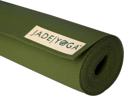 JadeYoga Voyager Yoga Mat - Lightweight & Portable Rubber Yoga Mat - Non-Slip Exercise Mat for Women & Men - Great for Yoga, Home Workout, Gym Fitness, Pilates, Stretching, and More