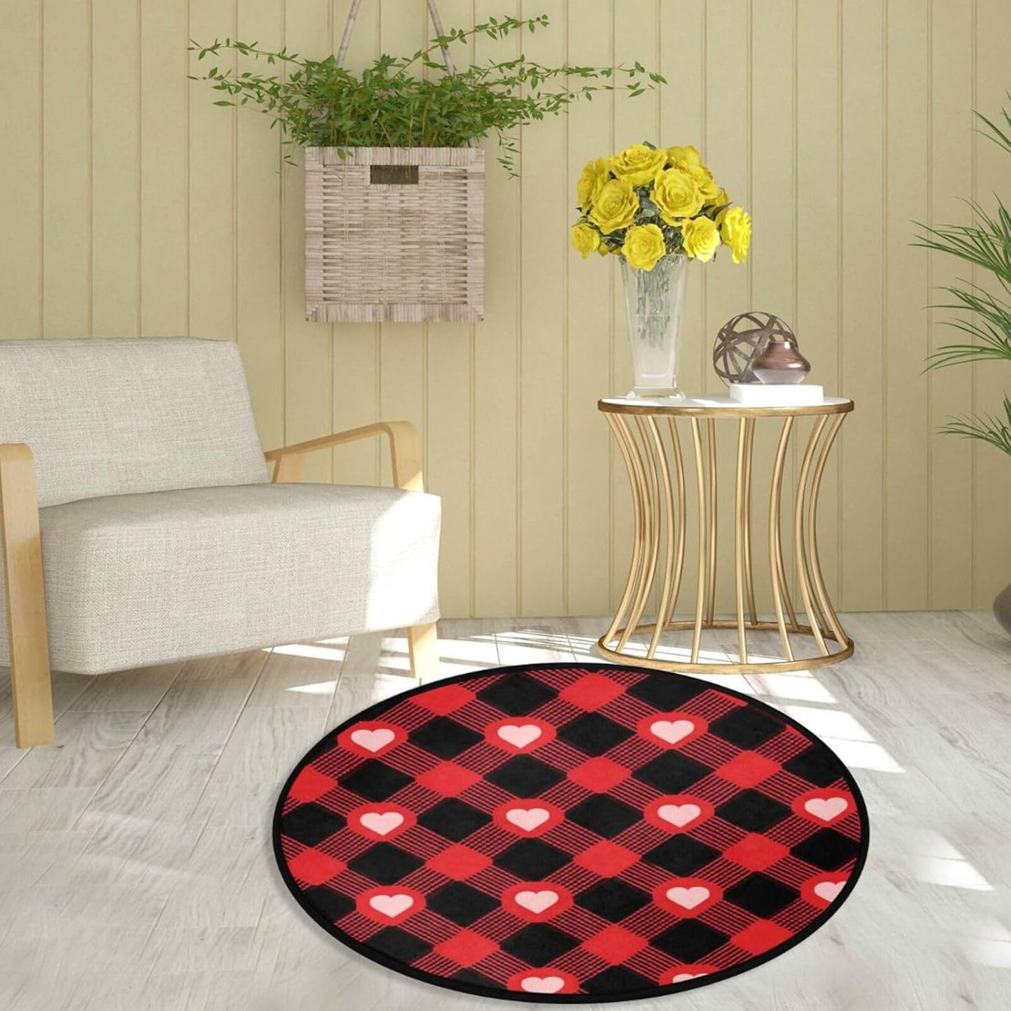 Vdsrup Ocean Sea Horse Doormat Nautical Seahorse Starfish Round Floor Mat Non Slip Carpet Yoga Mat Rug for Entryway Living Room Bedroom Home Decor 3'