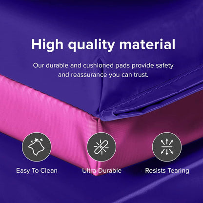We Sell Mats - 4 ft x 8 ft x 2 in Premium Personal Fitness & Exercise Mat for Home Workout - Lightweight and Folds for Carrying – All Purpose Home Gym Mat – Thick Mat for Yoga, Pilates, Stretches