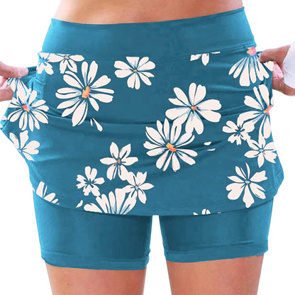 SHAOBGE Athletic Yoga Culottes for Women Solid Color Elastic Shorts Summer Lightweight High Waist Skinny Joggers Skirt 2024