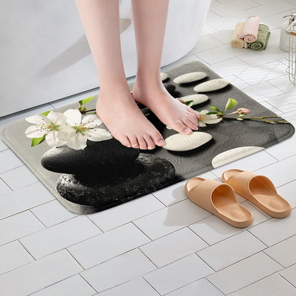 Erosebridal Yoga Bathroom Rugs Gradient Bath Mat,Meditation 20"X 32" Doormats Floor Mats for Kids Boys Girls Teens Lotus Art Non Slip Bath Rug