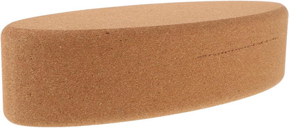 Cork Yoga Blocks High Density Oval Shape Non-slip Soft Yoga Accessories for Women and Men for Pilates Stretching Calf and Heel Support
