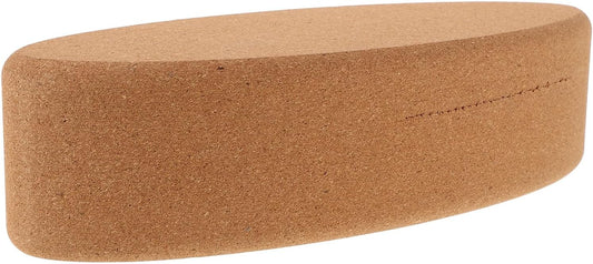 Cork Yoga Blocks High Density Oval Shape Non-slip Soft Yoga Accessories for Women and Men for Pilates Stretching Calf and Heel Support