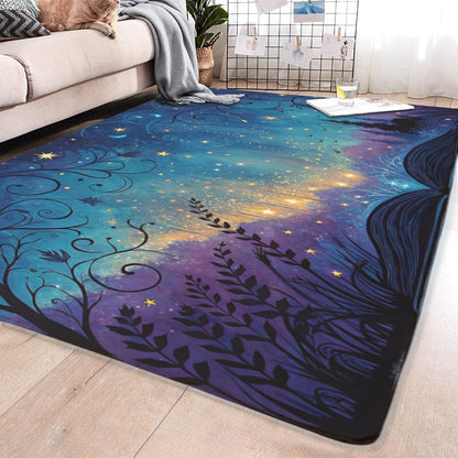 Butterfly Carpet Area Rug - Lovely Butterflies Printed Carpets for Kids Butterfly Theme Living Room Indoor Bedroom Decor Soft Polyester Yoga Mat 2'x3'