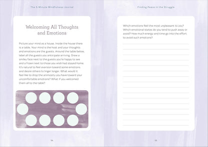 The 5-Minute Mindfulness Journal: Daily Practices for a Calmer, Happier You