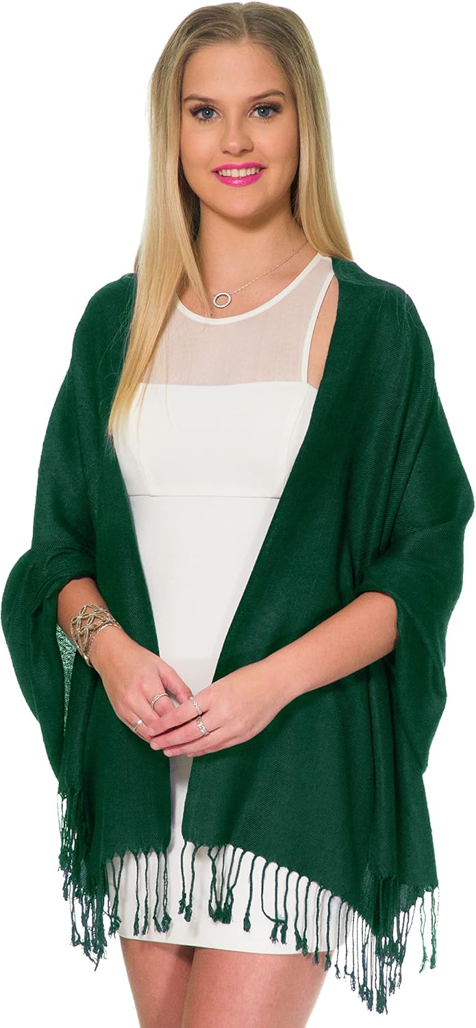 Pashmina Shawls and Wraps for Evening Dresses, Large Soft Pashminas Wedding Shawl