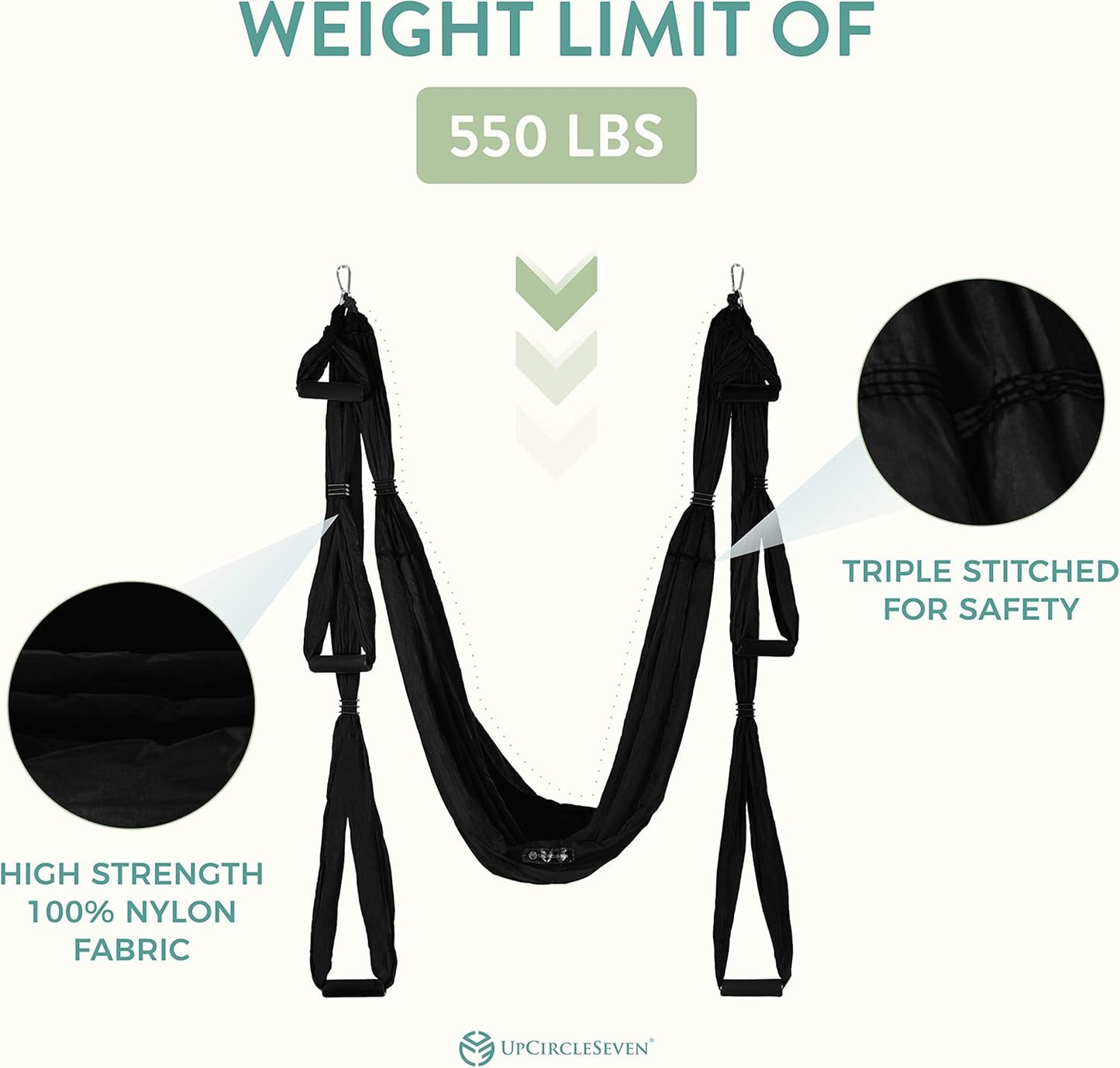 UpCircleSeven Aerial Yoga Swing Set Ceiling Mount Accessories