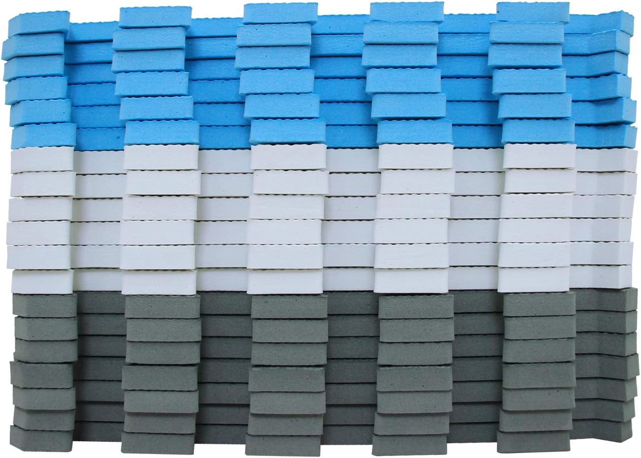 meiqicool Foam Play Mat Thick Soft EVA Interlocking Foam Floor Mats Children Yoga Exercise Multi Jigsaw Puzzle Blocking Board Kids Playmats Play Grey 18 Piece L