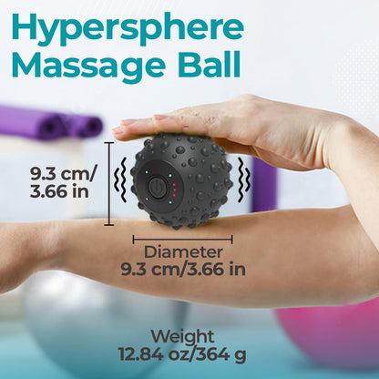ZeenKind Vibrating Peanut Massage Ball for Plantar Fasciitis, Muscle Pain Relief with 4 Speed, Deep Tissue Therapy for Myofascial Release & Muscle Recovery, Neck Back Foot Roller Massager