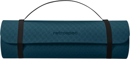 Retrospec Zuma Yoga Mat | 1/2 Inch Thick Non Slip Workout Mat | TPE Exercise Mat for Yoga, Pilates & Stretching | 72x24in