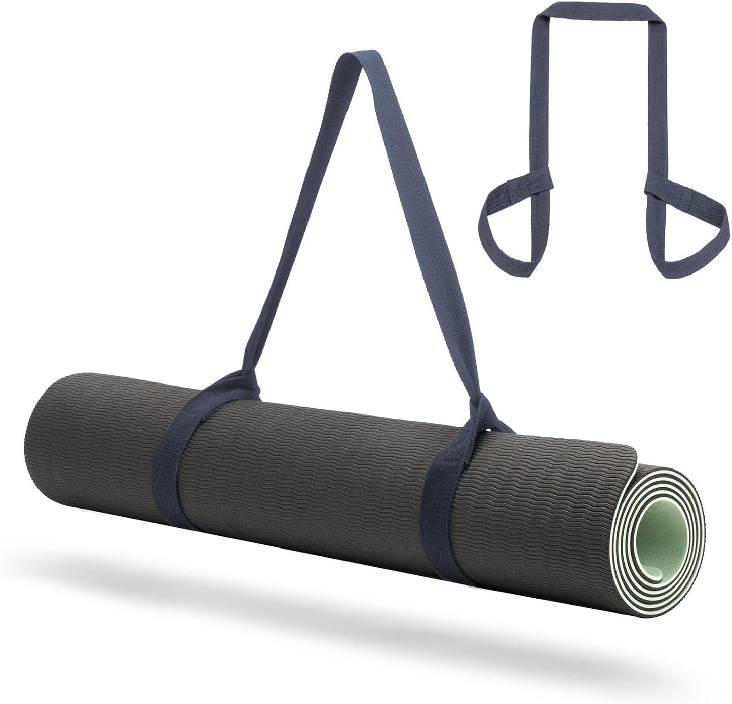 Yoga Mat Carrier Strap, Adjustable Thick Straps Sling for Carrying Large Mats, Stretching Band