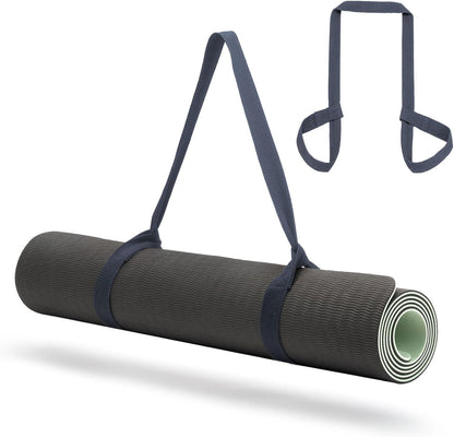 Yoga Mat Carrier Strap, Adjustable Thick Straps Sling for Carrying Large Mats, Stretching Band