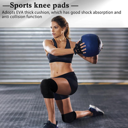 Eurzom 3 Pairs Dance Knee Pads Women Protective Non-Slip Knee Pads for Yoga Cheerleading Pole Floor Dance Volleyball