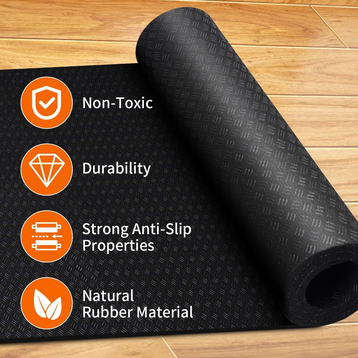 Stepwaver Walking Pad Mat for Carpet, Treamill Mat for Hardwood Floors, High Density, 0.2" Thickness, Folable, Floor Protection Mats for Bike, Elliptical, Treadmill