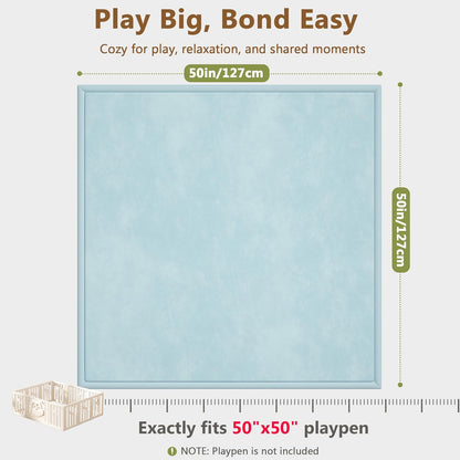 Baby Play Mat for Floor, 1.3'' Thick Memory Foam Tummy Time Mat - Super Soft Coral Velvet Nursery Rug with Non-Slip Backing, Crawling Rug for Toddlers/Infants, Yoga & Tatami Use, Oatmeal, 79''x 118''