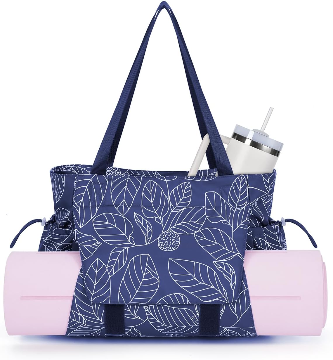 sportsnew Yoga Mat Bag Tote Yoga Gym Bags For Women Men with Waterproof Wet Pocket & Hook-and-loop, Quick Access Storage Yoga Mat Bag Carrier