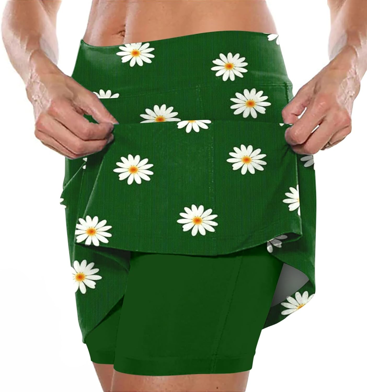 SHAOBGE Athletic Yoga Culottes for Women Solid Color Elastic Shorts Summer Lightweight High Waist Skinny Joggers Skirt 2024