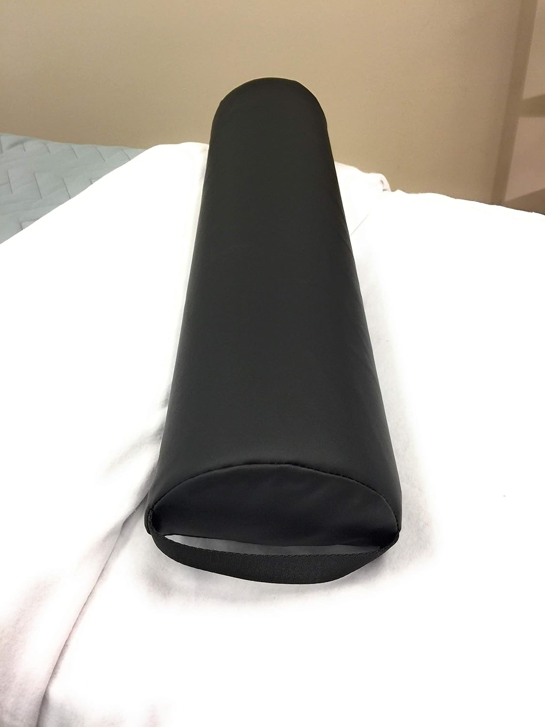 NRG Microfiber Bolster Covers Round Massage Bolster Pillow Covers - Natural - 6" x 27" - 100% Polyester Microfiber - Soft & Durable - Protection from Stains & Oil - Drawstring Closure