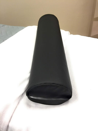 NRG Microfiber Bolster Covers Round Massage Bolster Pillow Covers - Natural - 6" x 27" - 100% Polyester Microfiber - Soft & Durable - Protection from Stains & Oil - Drawstring Closure