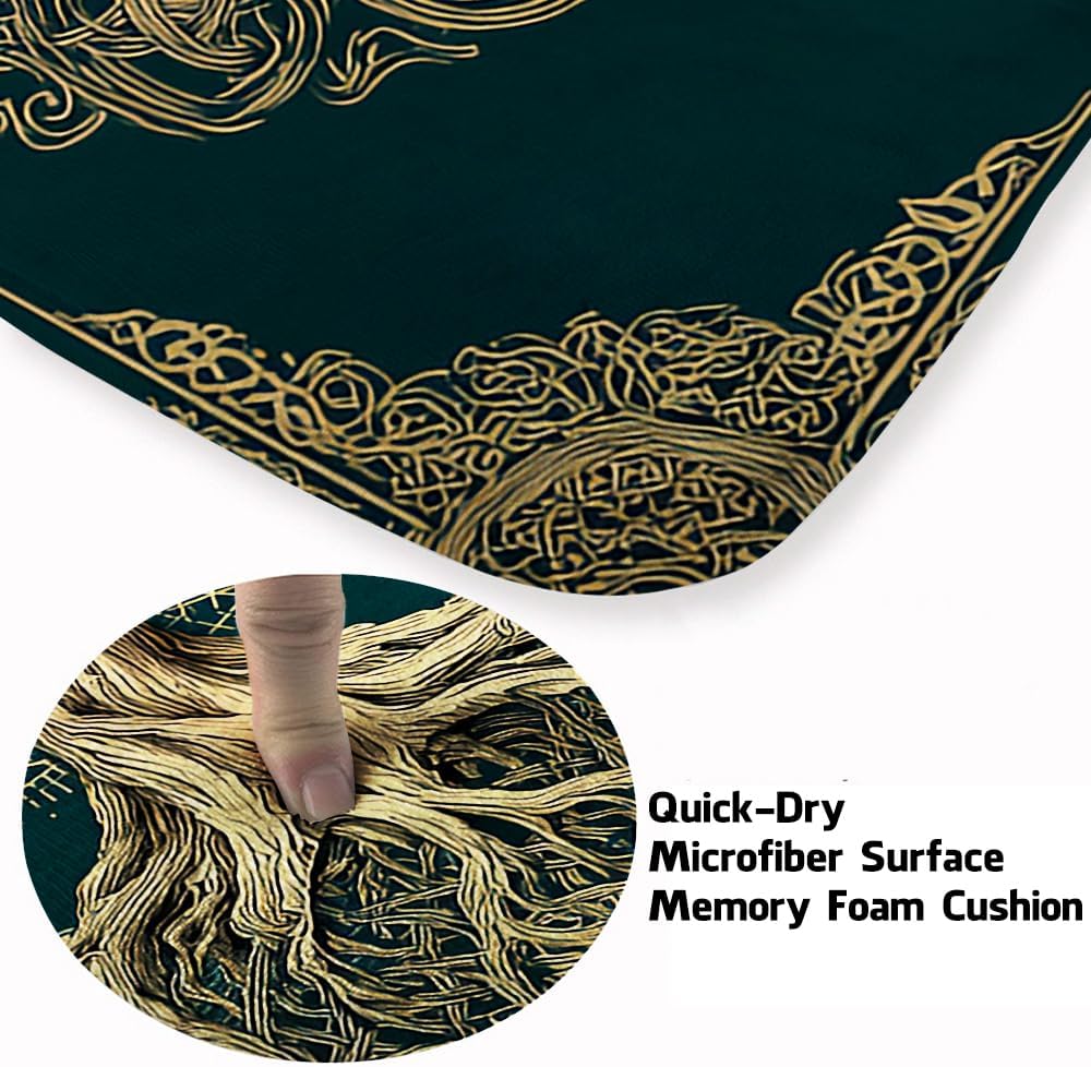 Tree of Life Rug for Living Room Bedroom – Yggdrasil Viking Area Rug Soft Non-Slip Carpet for Indoor Home Décor (Tree of Life Rug 05)