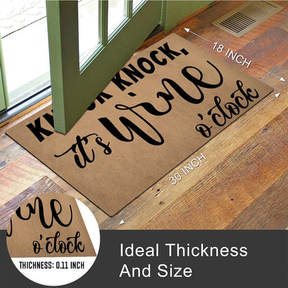 MELODADDY Funny Welcome Doormat Front Door Decor Rugs with Rubber Back 30"(L) x 18"(W) Personalized Matt Outside Entrance (Leave Your Worries At the Door Yoga Meditation Namaste)
