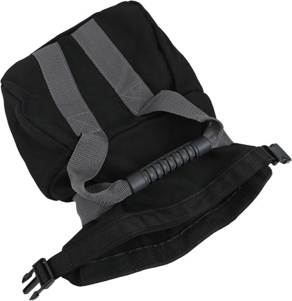 Adjustable Canvas Kettlebell Sandbag with Ergonomic Handle,for Fitness Strength Training Yoga Home Gym Workouts Supports 0-35 lb