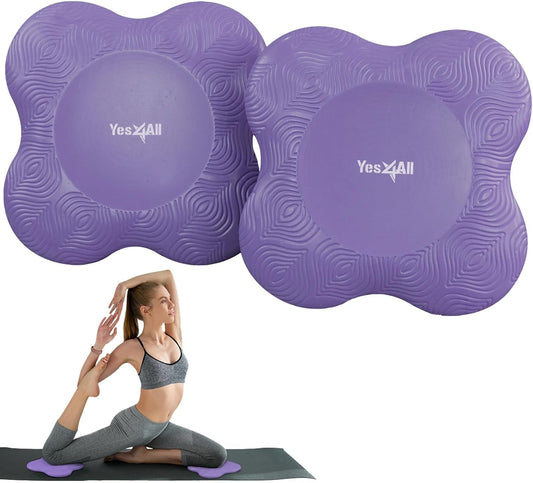Yes4All Yoga Knee Pads Pair, Thick Yoga Kneeling Pad for Pilates Exercise, Cushion Gear for Knees & Elbow with 13/16" Thickness
