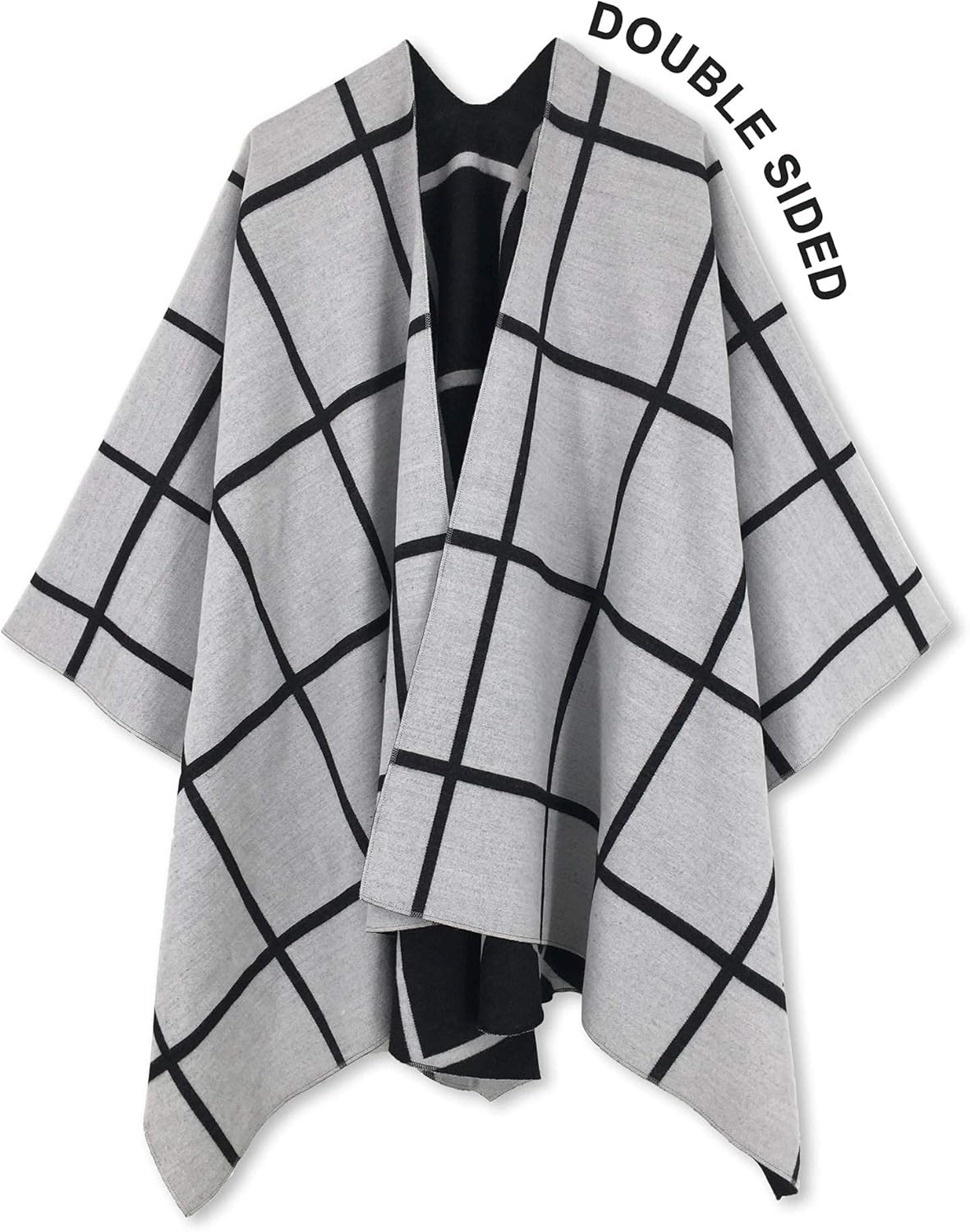 Moss Rose Women's Shawl Wrap Poncho Ruana Cape Open Front Cardigan Shawls for Spring Fall Winter