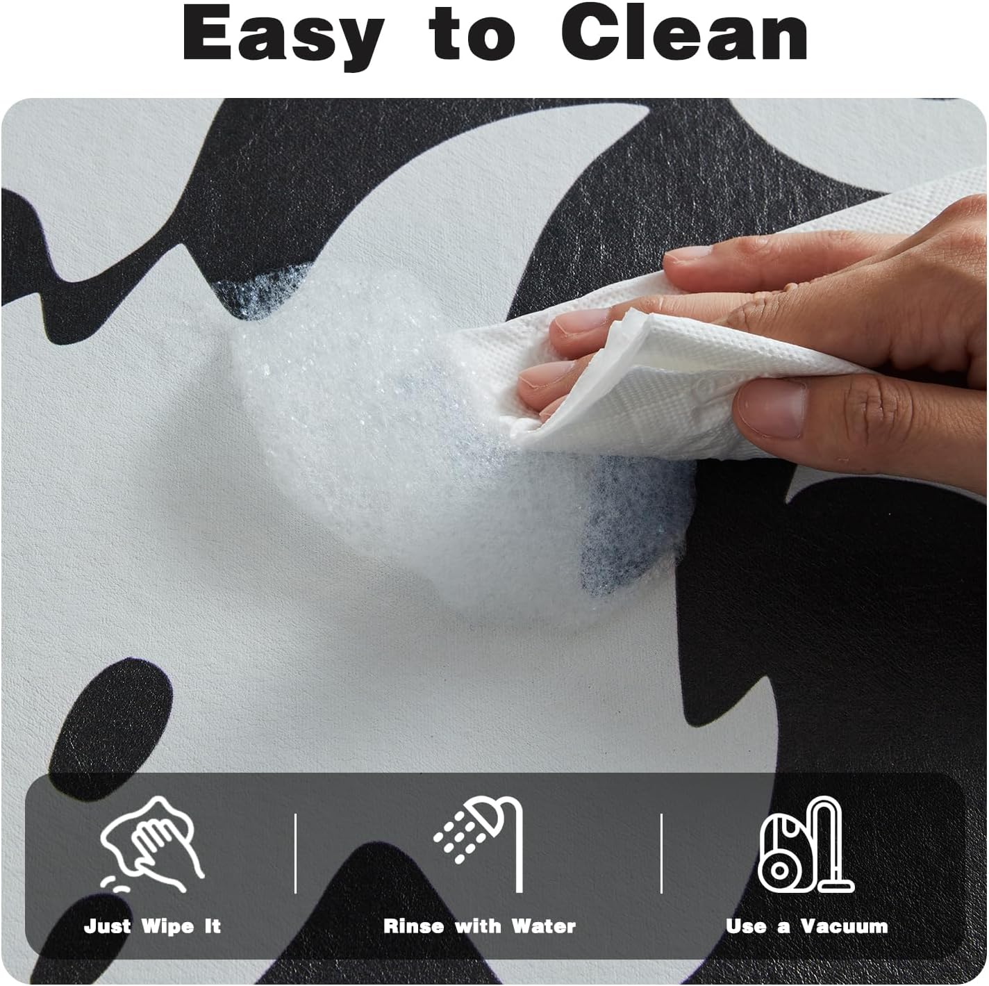 TYUU Bath Mat, Bathroom Rugs Non Slip Washable Thin Absorbent Quick Dry Bath Mat Fits Under Door Bathroom Floor Mat Perfect for Bath, Shower, or Sink 24"x36" Dark Grey