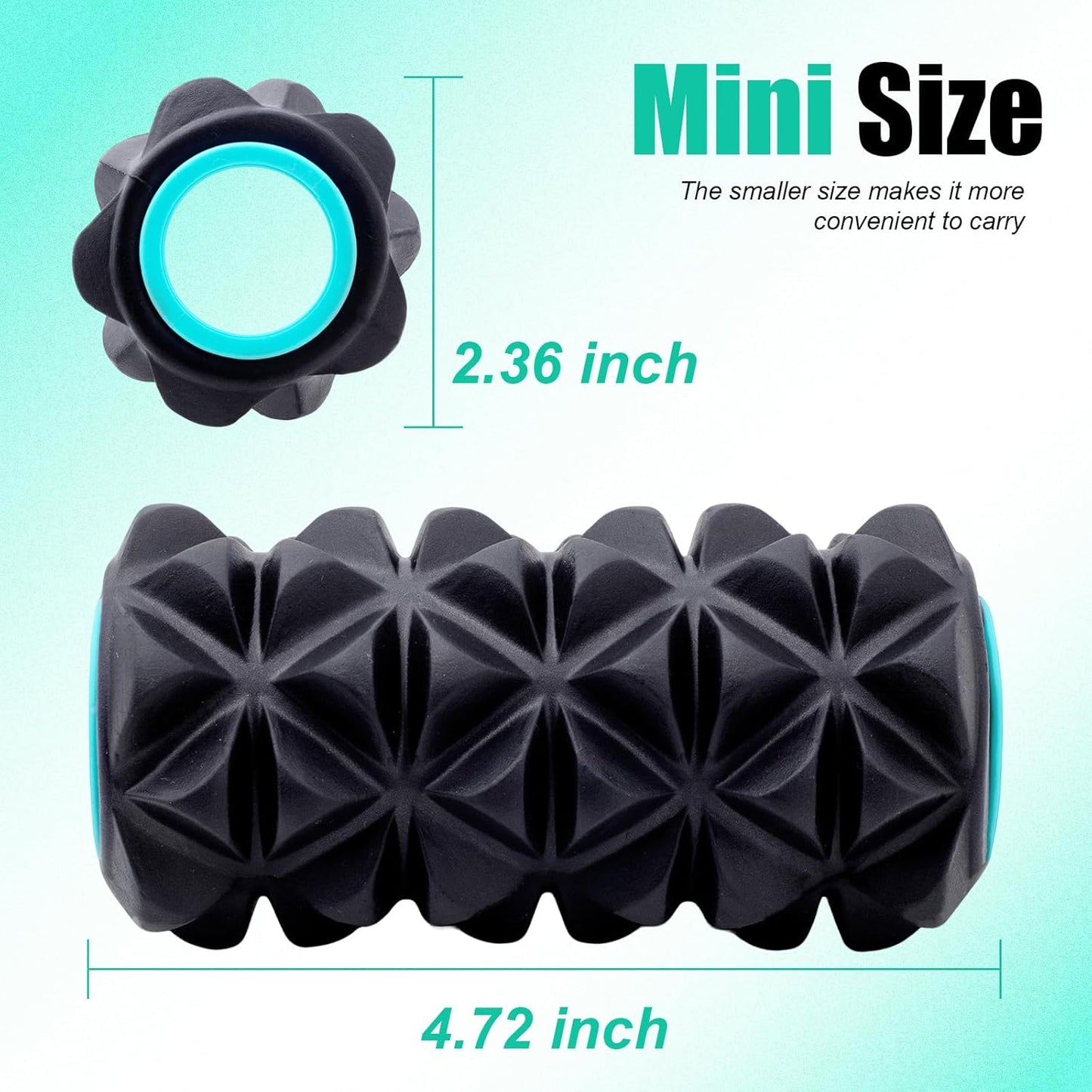 3 Pack Back Roller- Yoga Wheel for Back Pain Reliefn & Stretching, Back Wheel for Deep Tissue Massage, Foam Roller for Physical Therapy & Exercise