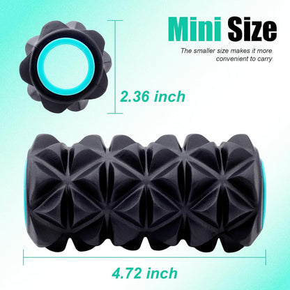 3 Pack Back Roller- Yoga Wheel for Back Pain Reliefn & Stretching, Back Wheel for Deep Tissue Massage, Foam Roller for Physical Therapy & Exercise