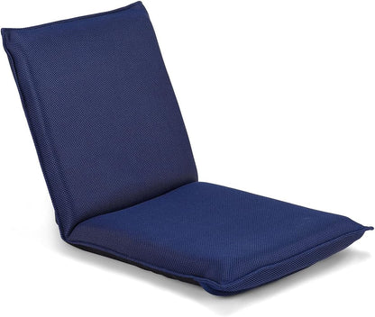 BestComfort Folding Floor Chair 6-Position Adjustable Meditation Chair Video Gaming Chair with Back Support for Reading TV Watching, Portable Floor Seat Lounge Sofa Chair for Kids Teens Adult, Coffee