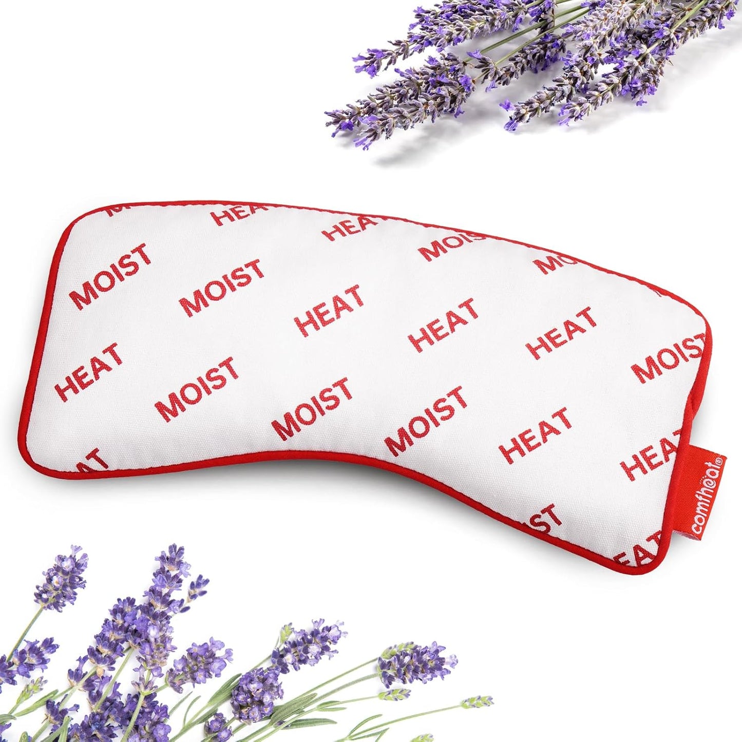Unscented Weighted Eye Pillow for Yoga, Microwavable Moist Heat Eye Compress Mask with Washable Cover for Relaxation, Sleeping, Meditation, Yoga, Spa, Migraine Relief