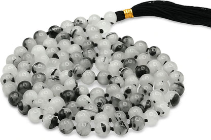 Amazing Gemstone 108 Beads Handmade Mala (Knotted, Rudraksha) - Colors B