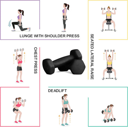 Balelinko Home Gym Equipment Workouts Strength Training Weight Loss Pilates Weights Yoga Sets Weights for Women, Men, Seniors and Youth