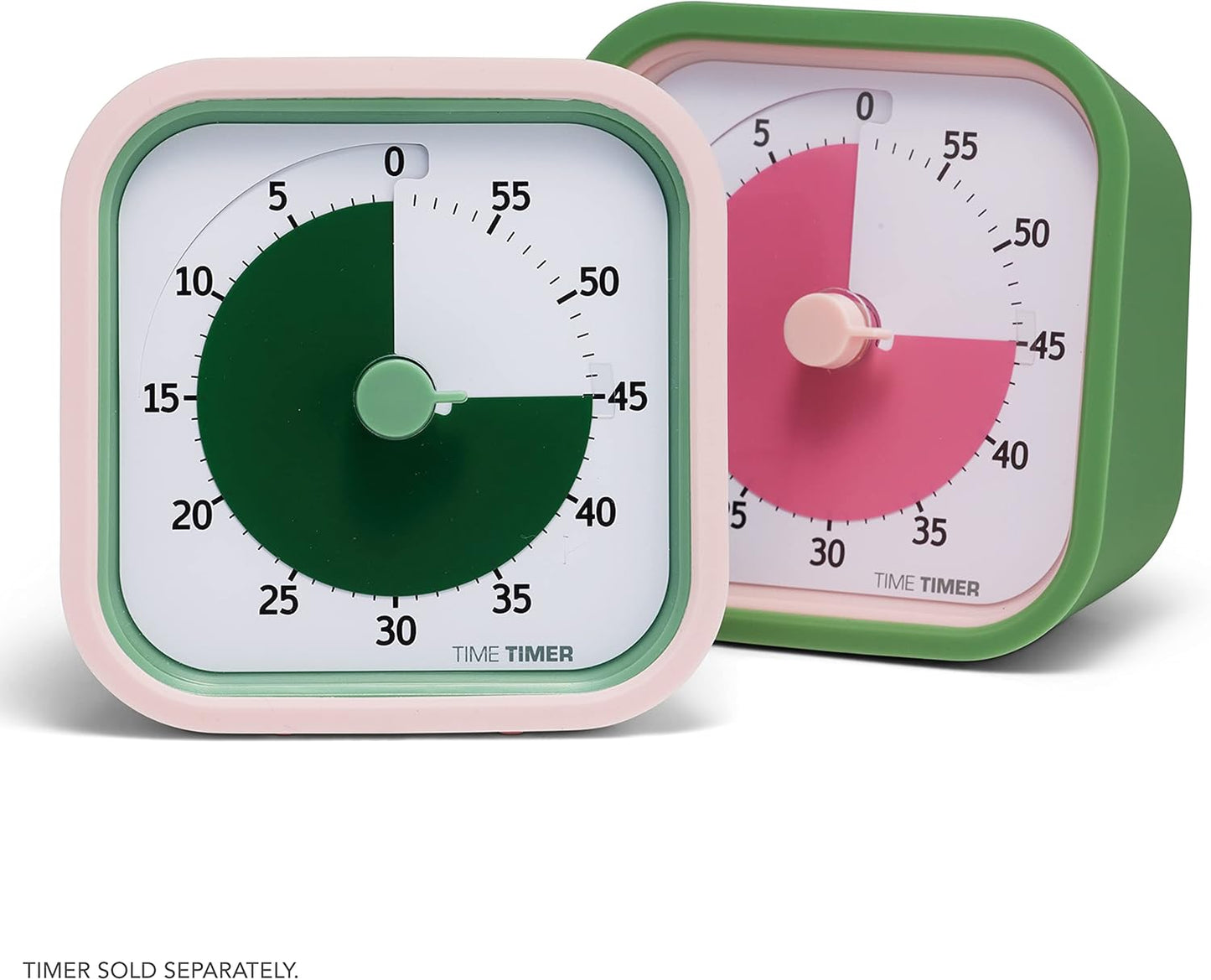 TIME TIMER Home MOD – 60-Minute Visual Timer, Home Edition, Silent Operation, for Homeschool Supplies, Study, Office & Meetings (Fern Green)