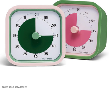 TIME TIMER Home MOD – 60-Minute Visual Timer, Home Edition, Silent Operation, for Homeschool Supplies, Study, Office & Meetings (Fern Green)