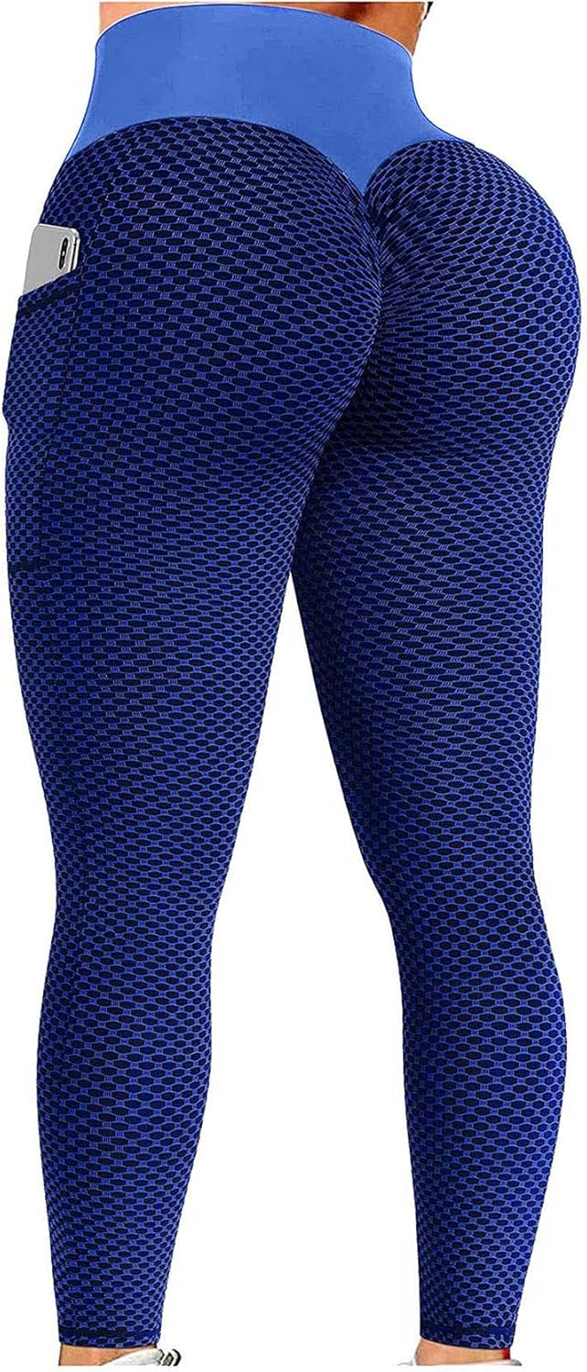 JGS1996 Butt Lifting Leggings for Women Tummy Control Workout Yoga Pants High Waisted Scrunch Booty Gym Tights