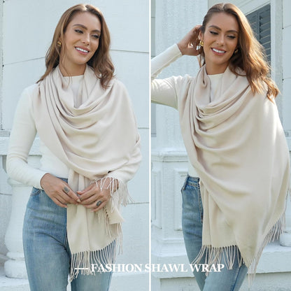 Pashmina Scarf and Shawl - Soft Women Pashminas Wrap for Wedding Evening Party dresses