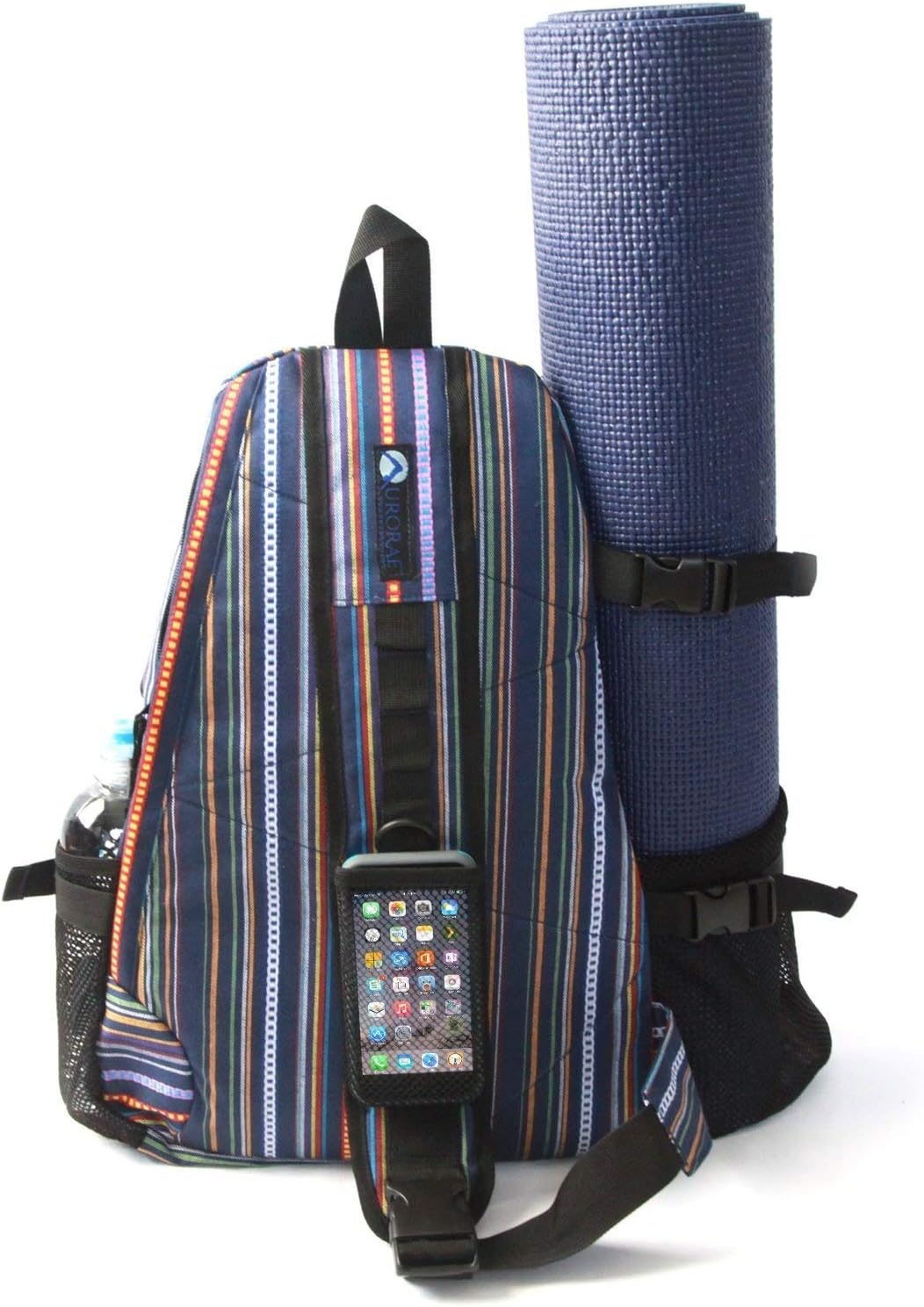 AURORAE Yoga Mat/Gym/Picklleball Cross-body Travel Sling Back Pack. Mat sold separately.