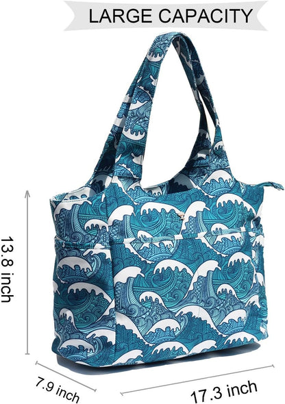 ESVAN Yoga Tote Bag Mat bag Women Shoulder Bags Carryall Tote for Travel Office Workout Gym Nurse Beach