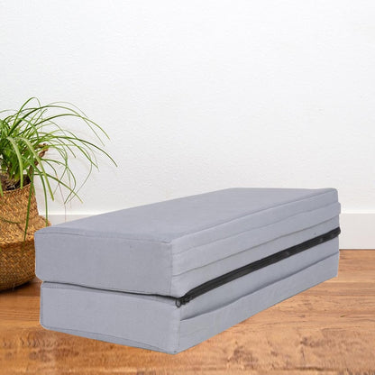 Folding Bolster Pillow Support Pillow Equipment Prop Mat Rectangular Cushion for Fitness Balance Home Gym