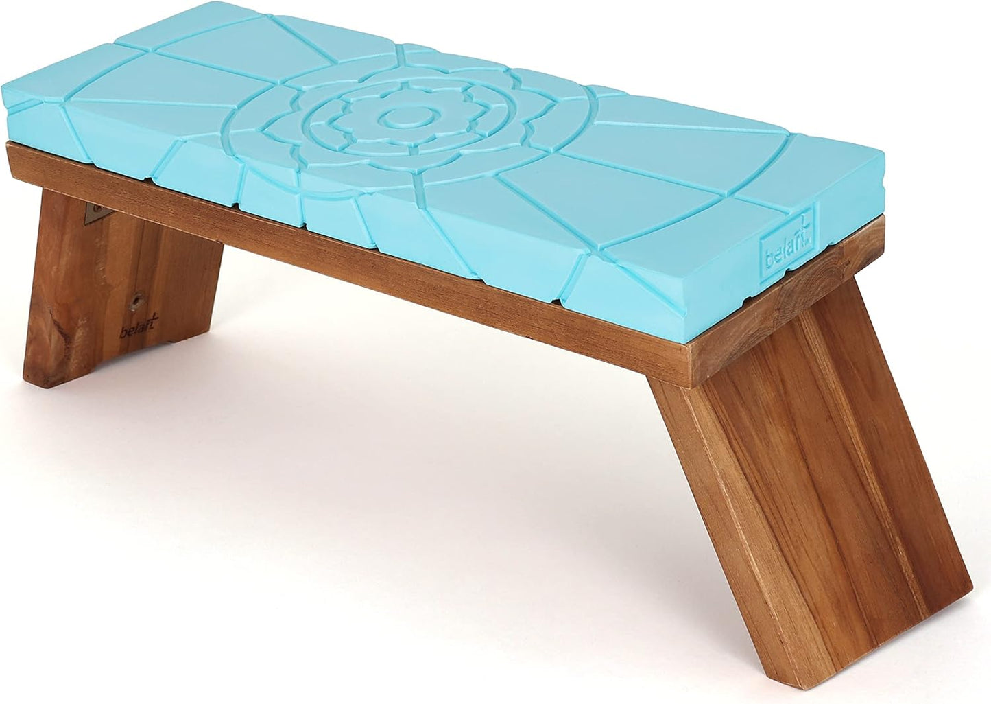 Teak Meditation Bench - Meditation Seat - Meditation Stool - Kneeling Meditation Chair - Portable Folding Meditation Bench - Seiza Yoga Meditation Bench - Prayer Bench (Teak)