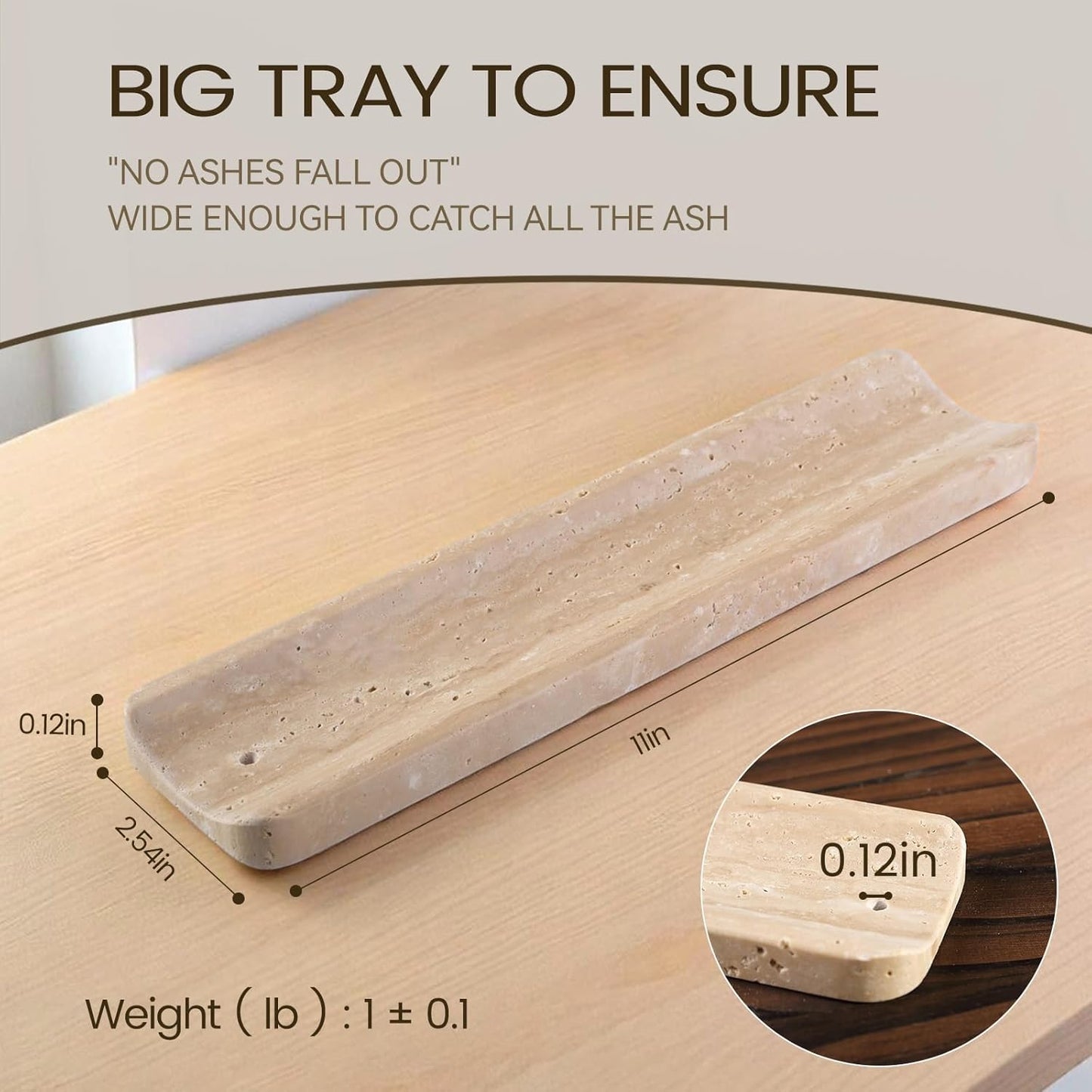 Koville Marble Incense Holder, Incense Holder for Sticks, Incense Sticks Holder Ash Catcher for Meditation Yoga SPA, Natural Stone Incense Burner, Home Table Decor (Green)