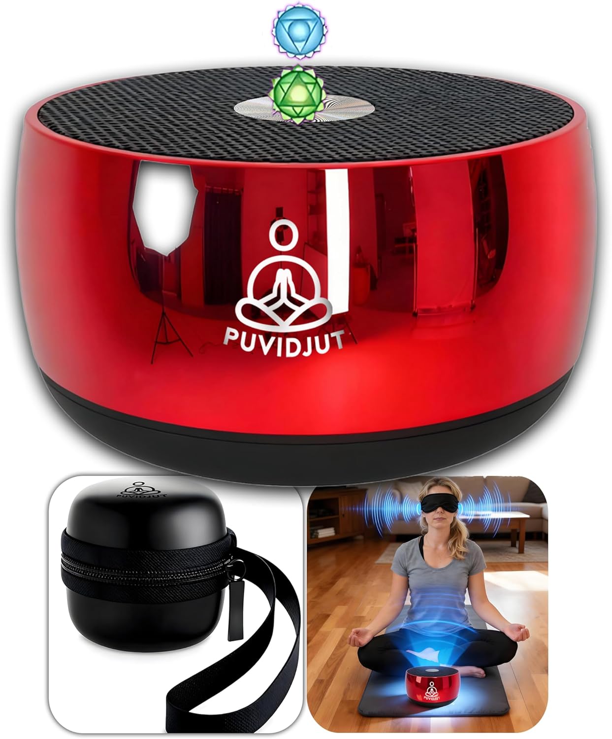 Sound Frequency Machine,Meditation Generator Instrument,Tone Device Tools - Solfeggio Frequencies Bath for Yoga, Mindfulness, Vibration System of Chakra Balancing, 5 Tones, 3 Timers