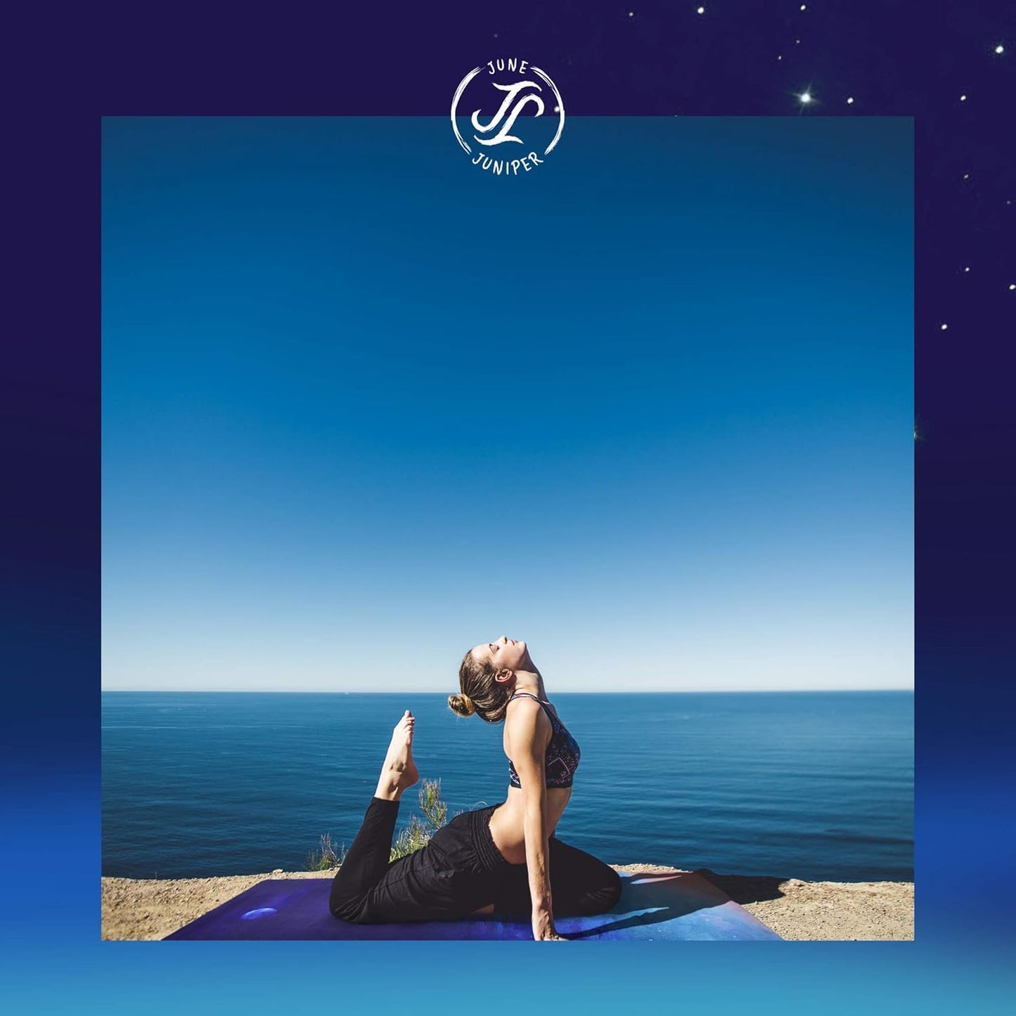 June & Juniper Travel Yoga Mat Foldable Lightweight - Thin Light Non-Slip Travel Yoga Mat Eco