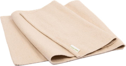 Yogasana Organic Cotton Yoga Mat - Non Slip Hand-Woven Foldable Yoga Rug Provides Excellent Comfort, Traction & Support - Travel Extra Thick Yoga Mats for Indoor & Outdoor Use - 24 x 72 Inches